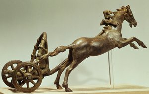 Modelo de un carro de dos caballos de Unbekannt Unbekannt